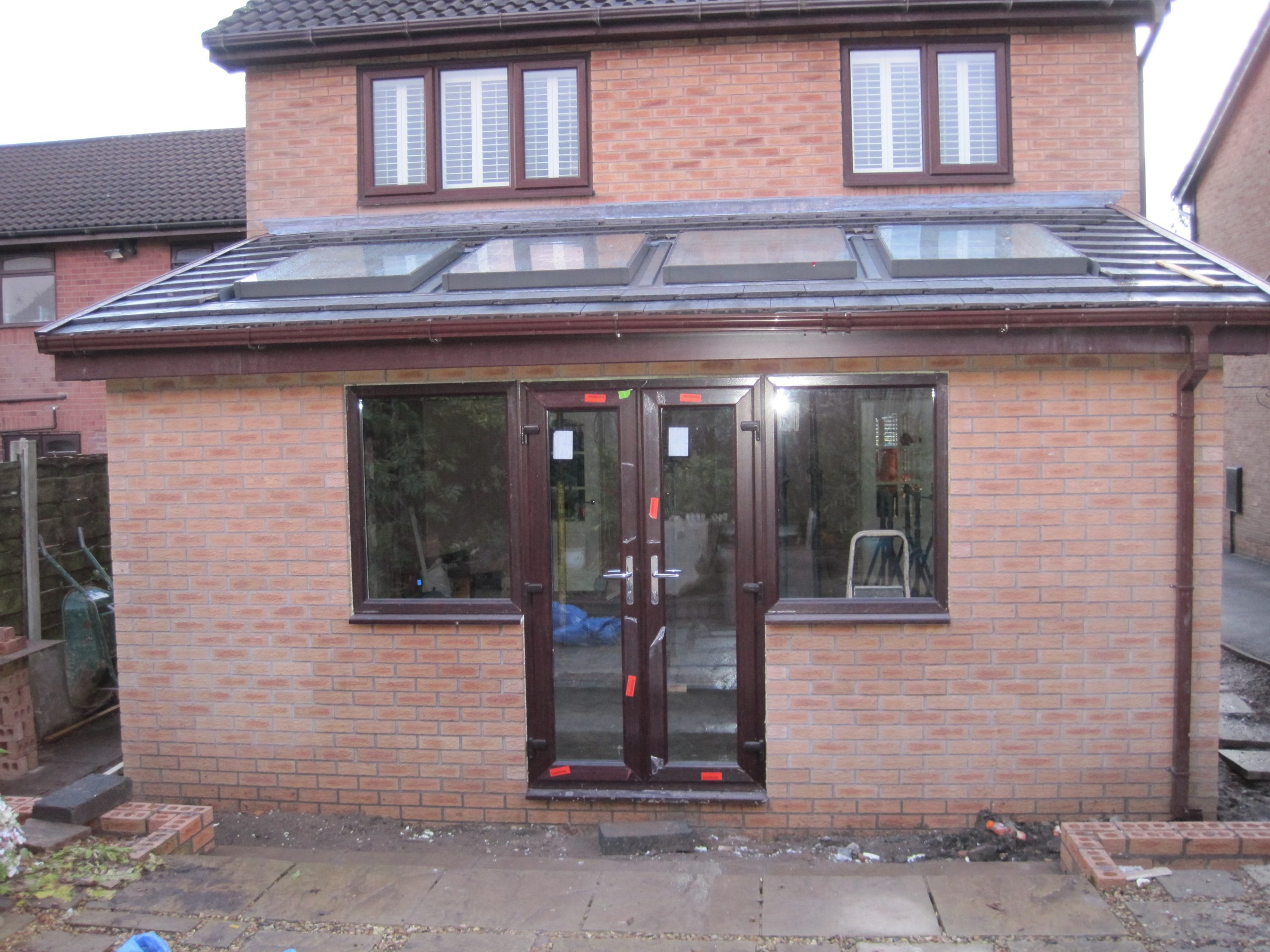 11 Door & windows installed all brick work complete