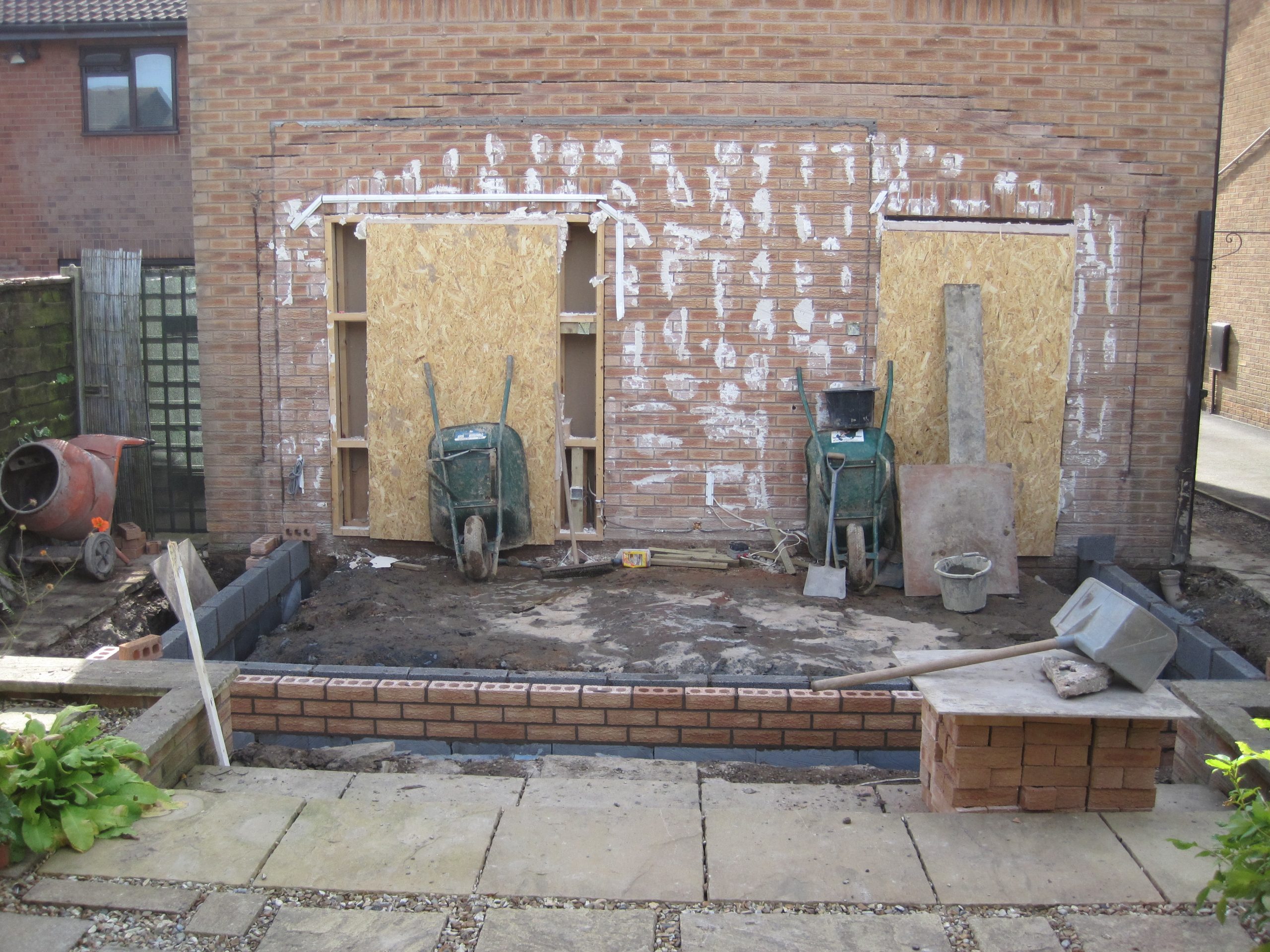 2 start of brick work
